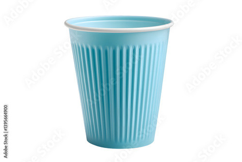 Wallpaper Mural Light Blue Ribbed Plastic Cup Torontodigital.ca