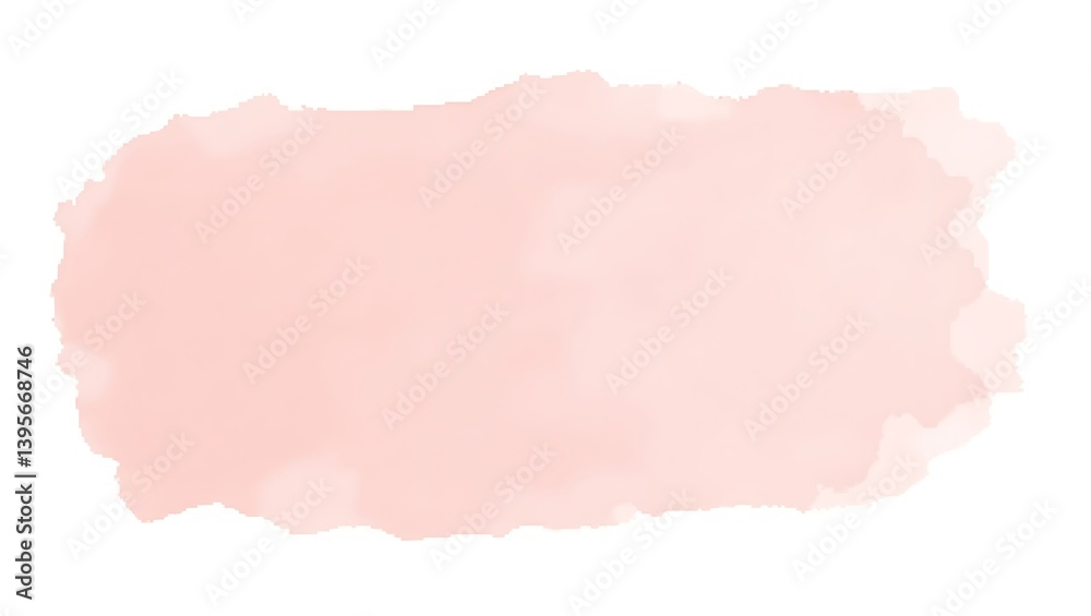 Obraz premium Soft blush pink watercolor wash texture delicate and serene ideal for backgrounds or design elements