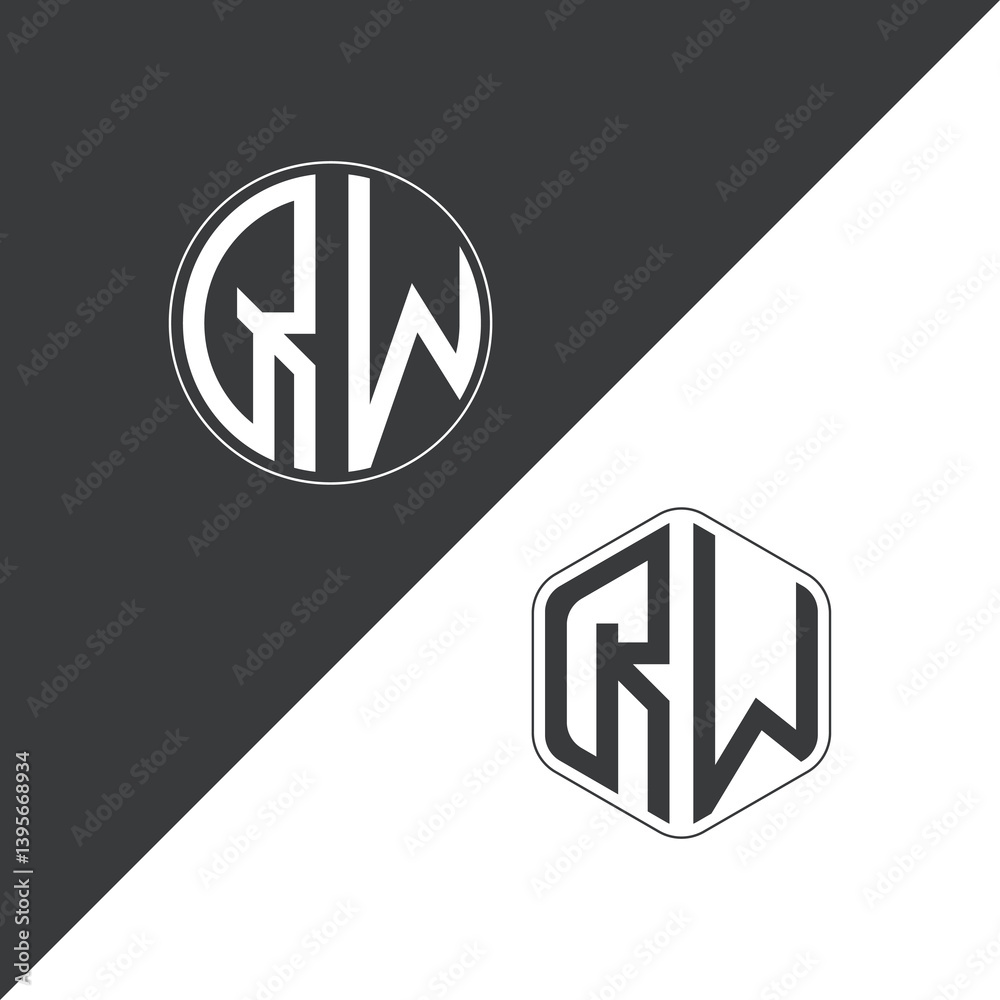 initial monogram logo With Circle and Polygon shape creative logo design.
initial monogram logo With Circle and Polygon shape creative logo design.