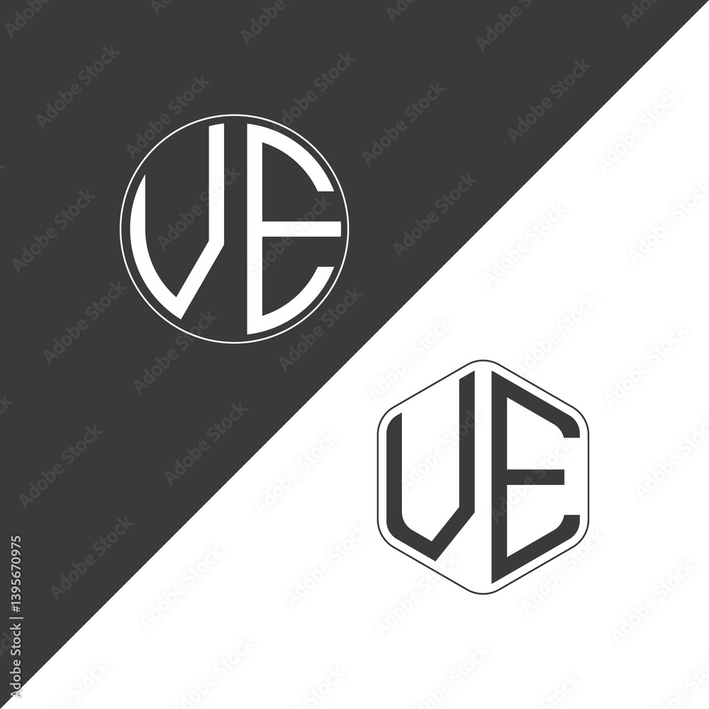 initial monogram logo With Circle and Polygon shape creative logo design.
initial monogram logo With Circle and Polygon shape creative logo design.