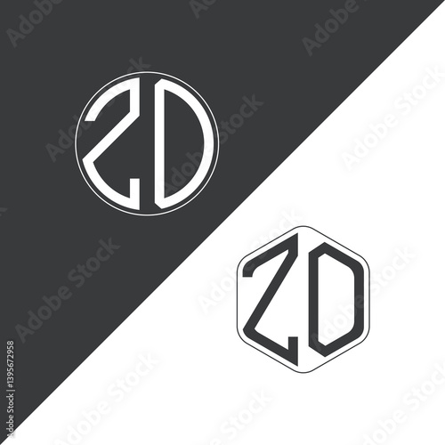 Free Download initial monogram logo With Circle and Polygon shape creative logo design.
 - GFXLoad