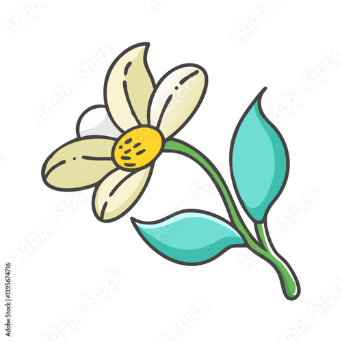 anemopsis yerba mansa flower icon, anemopsis yerba mansa flower vector illustration-simple illustration of anemopsis yerba mansa flower, perfect for anemopsis yerba mansa flower logos and icons