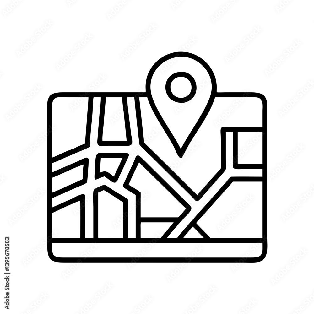 Find your way location map with pin pointer for navigation and travel concept Find your way location map with pin pointer for navigation and travel concept