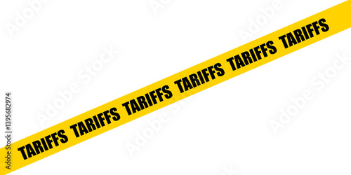 America tariffs, China tariffs, tariff as a trade war policy, Economic tariffs symbol