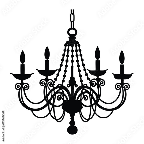 chandelier vector illustration