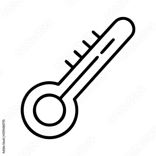 Thermometer icon vector illustration for medical temperature check and healthcare use