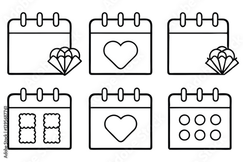 Containing Wedding Moments with Beautiful Line Art