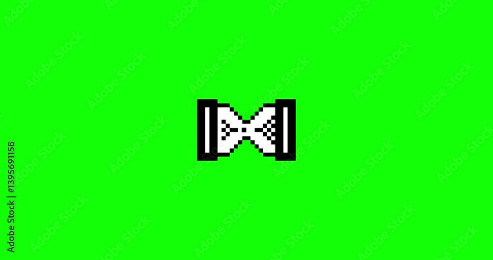 loading exit sign with green screen background