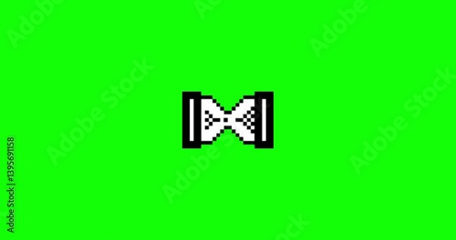 loading exit sign with green screen background