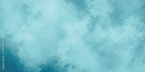 A tranquil sky-inspired composition of mellow and diffuse blue shades


