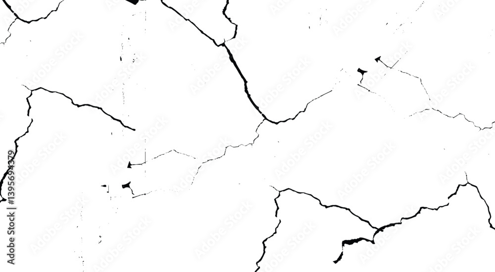 Naklejka premium Rough, scratch, splatter grunge pattern design brush strokes. Overlay texture. Faded black-white dyed paper texture. Sketch grunge design.