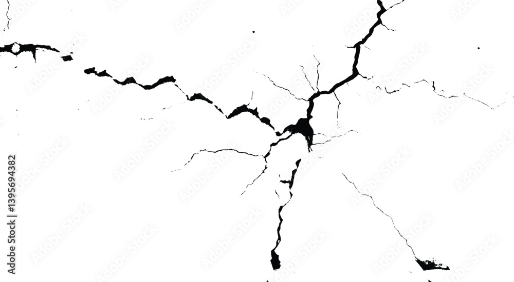 Fototapeta premium Rough, scratch, splatter grunge pattern design brush strokes. Overlay texture. Faded black-white dyed paper texture. Sketch grunge design.