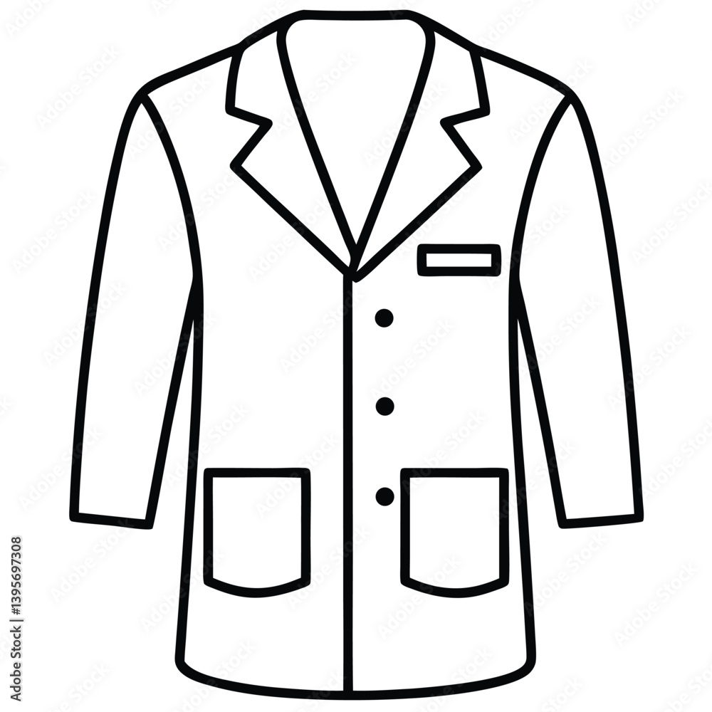 Vector illustration of a business suit