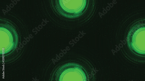 Virus Wave on Dark green Technology Background,comic and Motion concept design,vector.