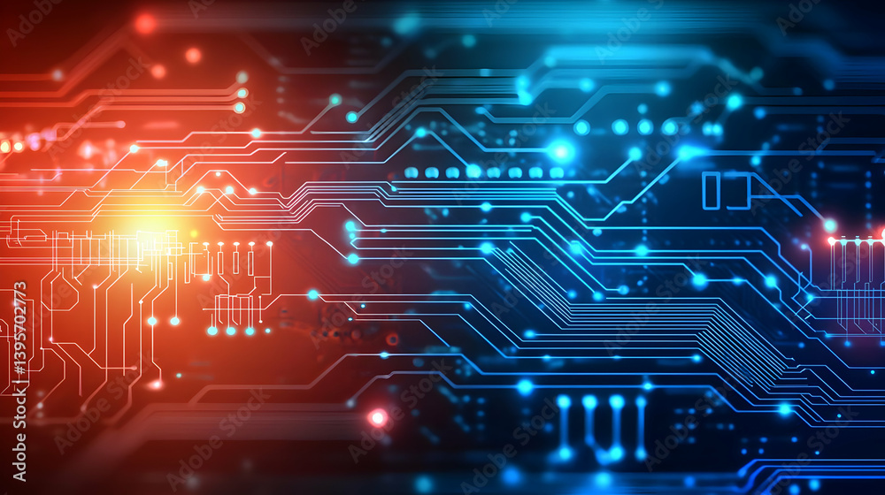 Fototapeta premium Abstract Circuit Board Technology Background Design