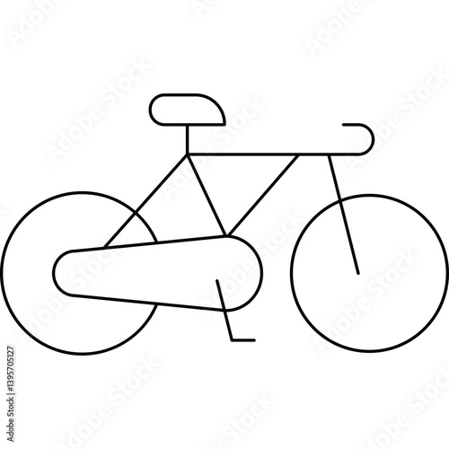 Cycling single vector illustration icon