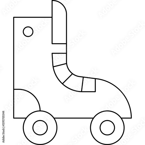 Skates single vector illustration icon