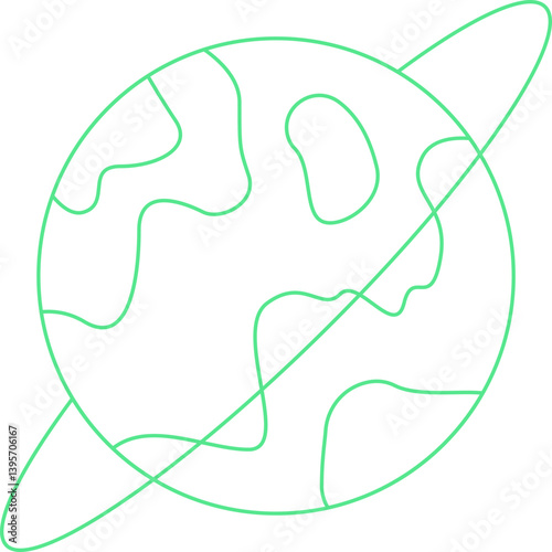 Globe single vector illustration icon