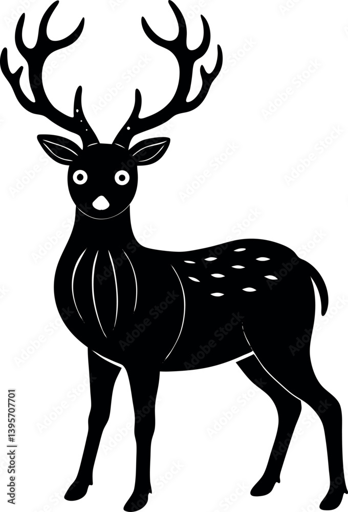 Obraz premium deer-with-pumpkin-antlers