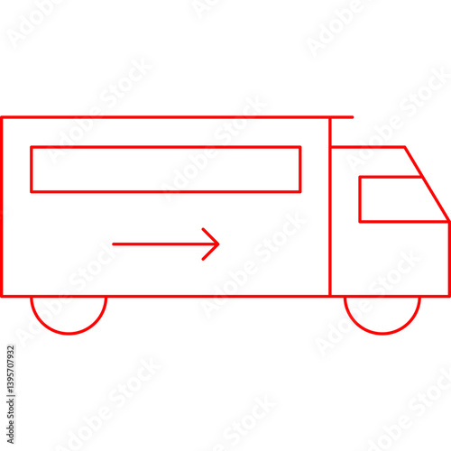 Van single vector illustration icon