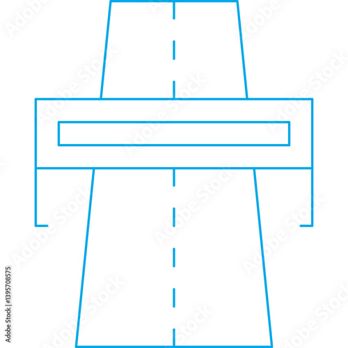 Highway single vector illustration icon