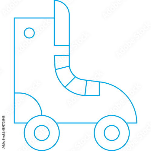 Skates single vector illustration icon