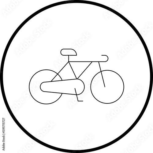 Cycling single vector illustration icon