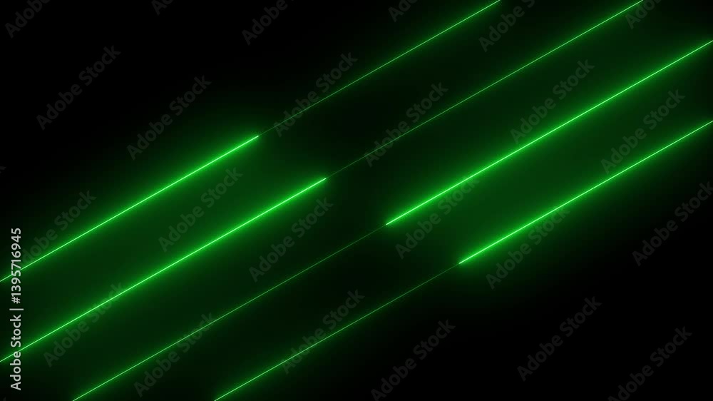 Four neon line animation by yellow color neon on black background. Four neon line animation by yellow color neon on black background.