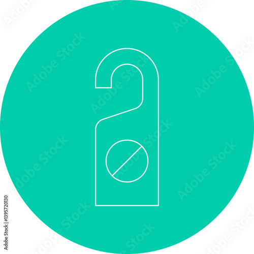 Do not Disturb single vector illustration icon