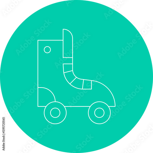 Skates single vector illustration icon