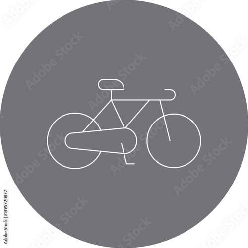 Cycling single vector illustration icon