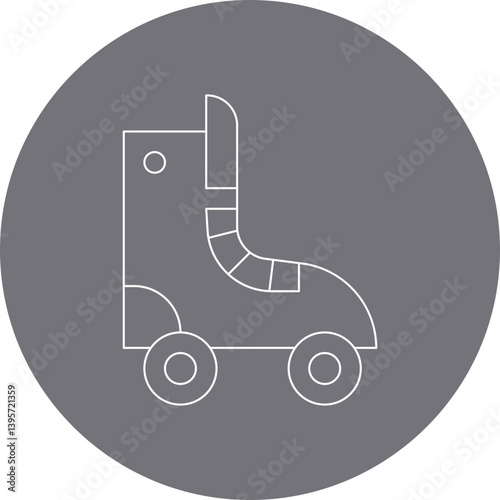 Skates single vector illustration icon
