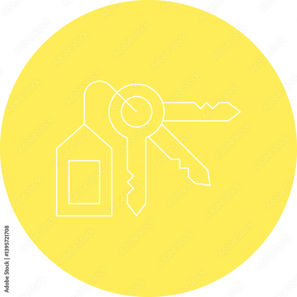 Keys single vector illustration icon Keys single vector illustration icon