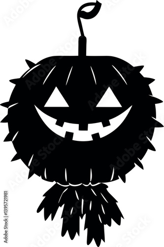 Halloween pumpkin head