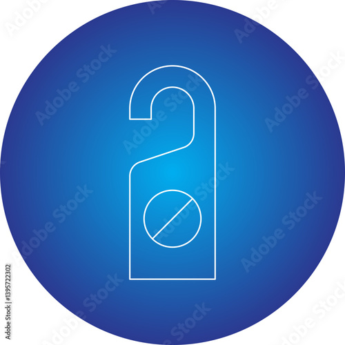 Do not Disturb single vector illustration icon