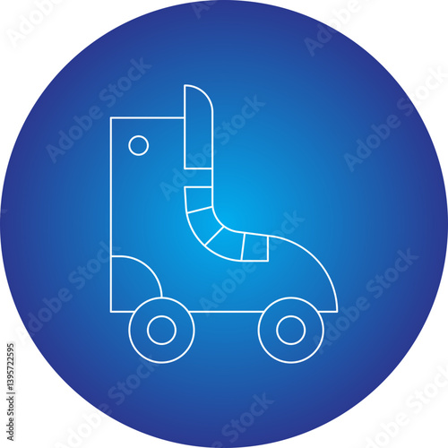 Skates single vector illustration icon