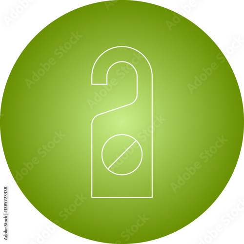 Do not Disturb single vector illustration icon