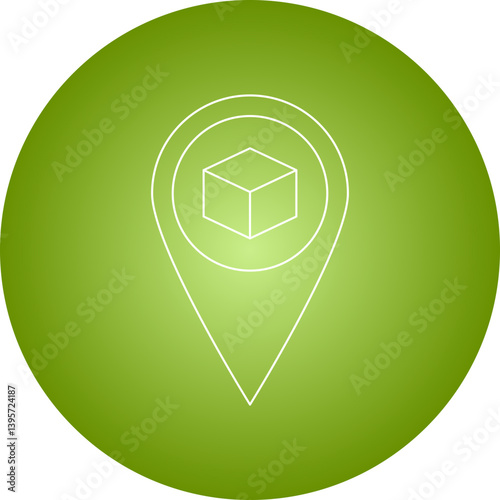 Shipping Location single vector illustration icon