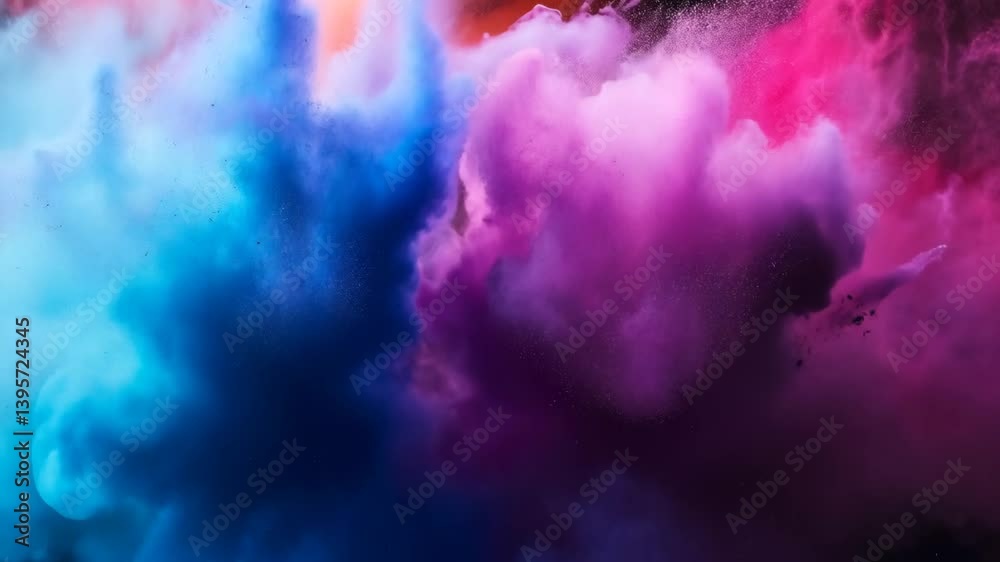 Violettblaue Wolkenformation im Dunkeln