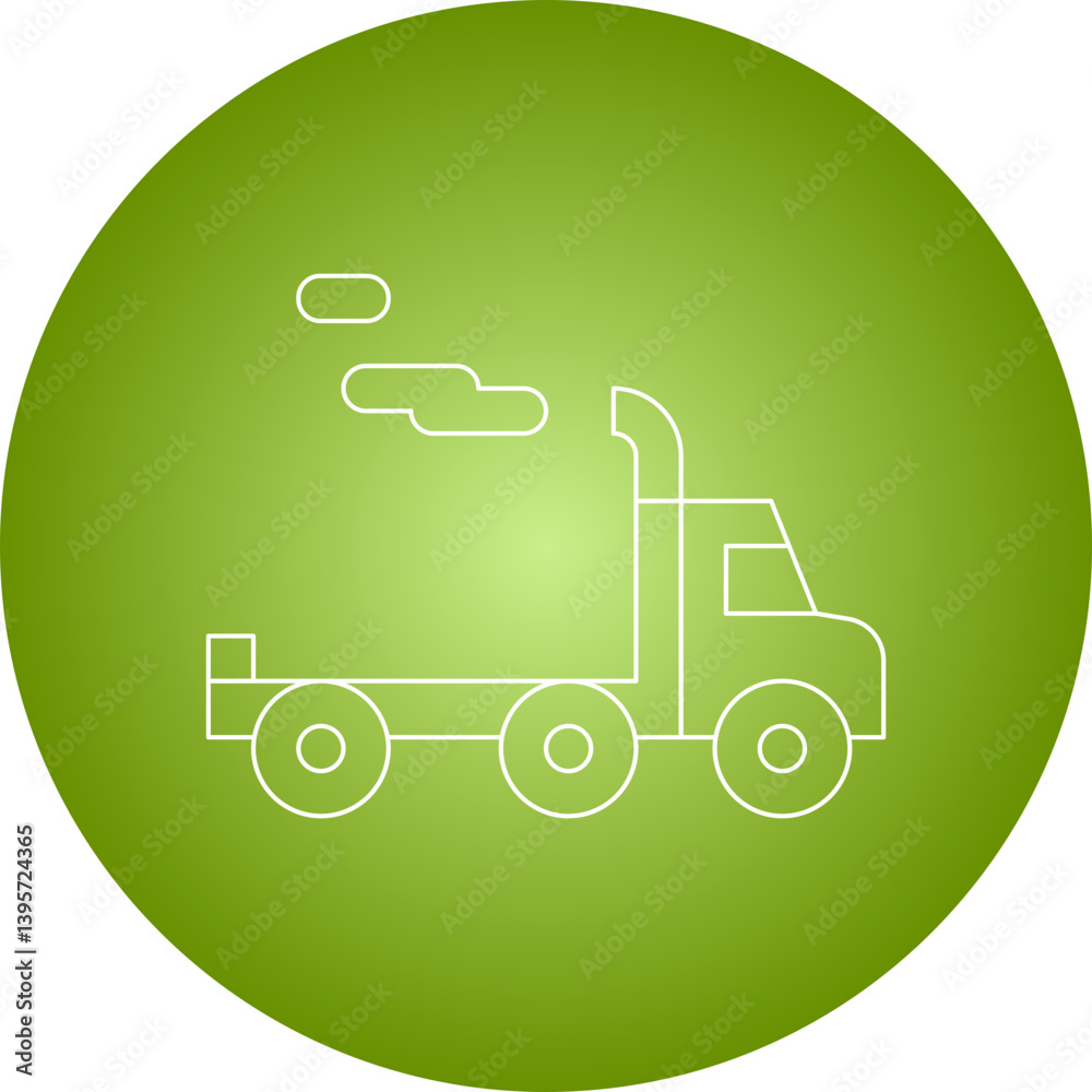 Trailer single vector illustration icon Trailer single vector illustration icon