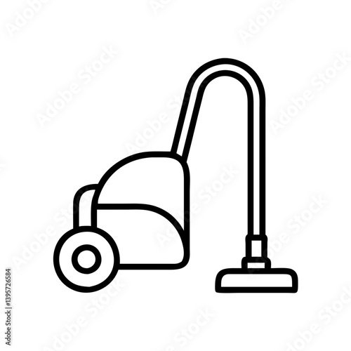 Vacuum cleaner icon vector illustration for cleaning home appliance and housework