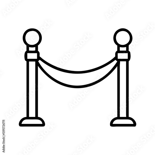 Red carpet event entrance barrier rope divider vip access line queue stanchions