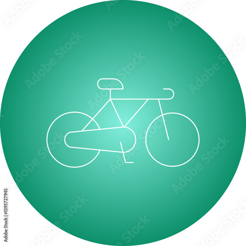 Cycling single vector illustration icon
