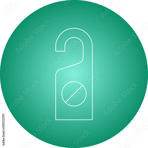 Do not Disturb single vector illustration icon