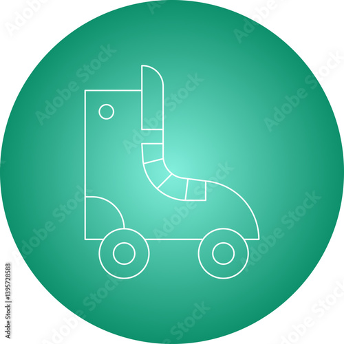 Skates single vector illustration icon