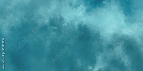 An ethereal canvas with soothing tones of misty and calming blue shades

