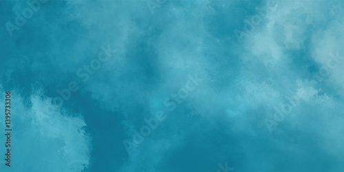 The dreamy composition of light and airy hues with delicate gradients of blue

