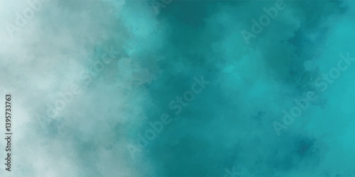 A tranquil abstract showcasing the serene blend of soft blues and cloudy textures

