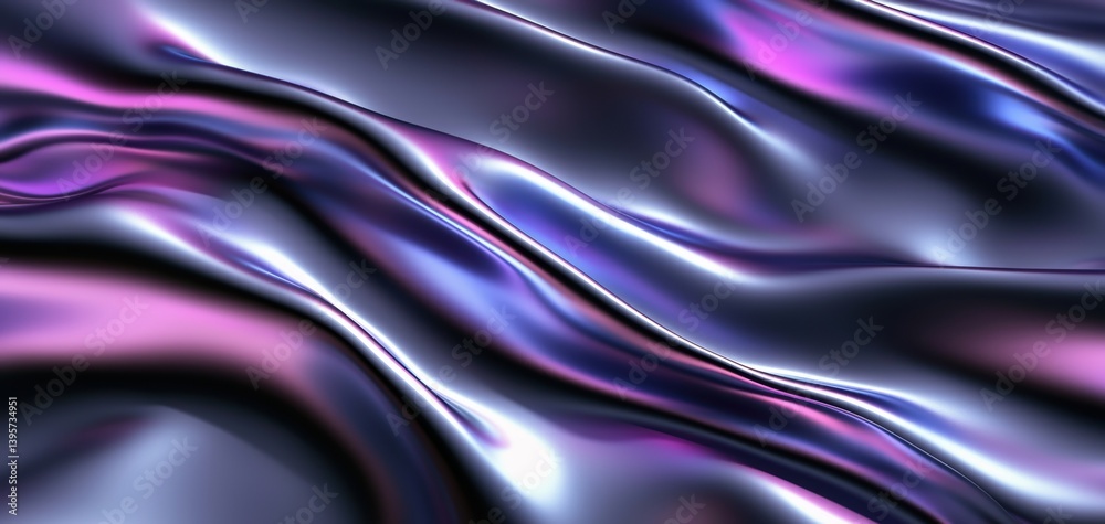 Obraz premium Dynamic sci-fi light refraction with shimmering effects in high resolution.