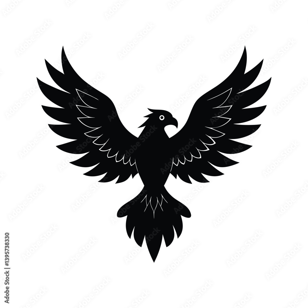 Obraz premium eagle silhouette art